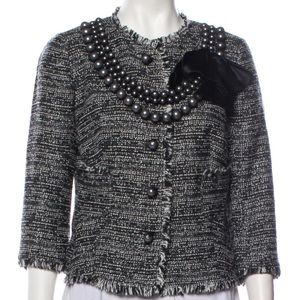 Teri Jon tweed suit.